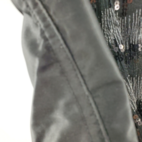 Frederick's of Hollywood black lace up sequined corset Large - Picture 9 of 15